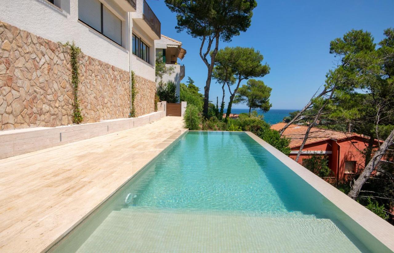 Ferienwohnung La Vie En Rouge Sa Riera Duplex, Private Parking Begur Exterior foto
